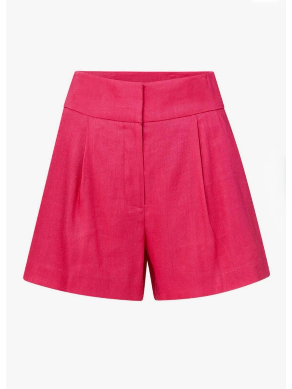 Veronica Beard Fuchsia High-Waist Tailored Shorts